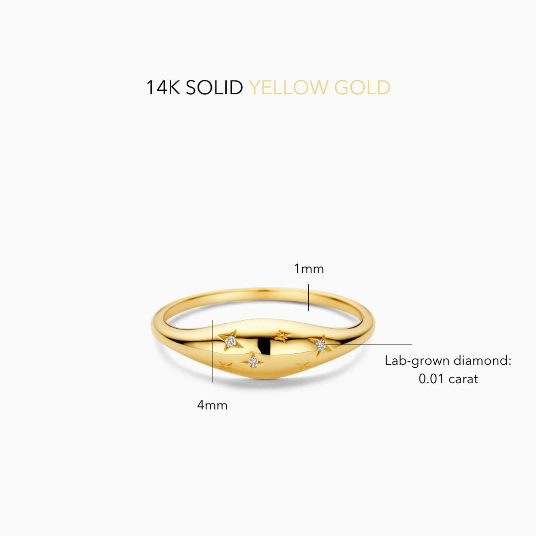 Dome™ | Gold Diamond Ring