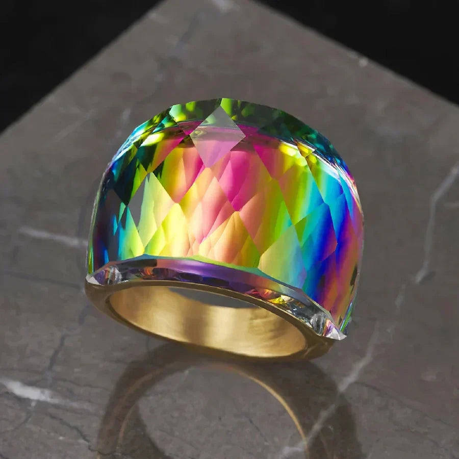 Lustrous Spectrum Ring | Gold