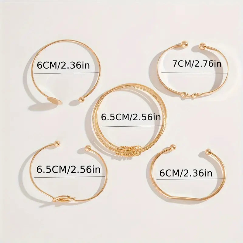 Knotted™ | Gold Elegance Bracelet Set