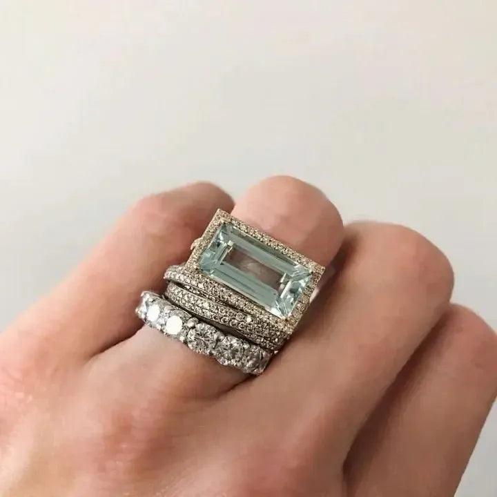 Aria™ | Women’s Vintage Turquoise Ring Set