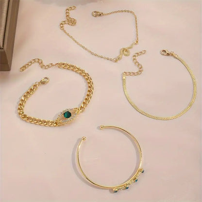 Serpina Veyra Bracelet Set | Gold