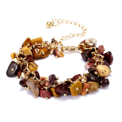 Autumn Acrylic Flower Charm Bracelet