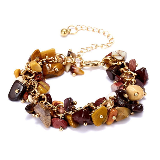 Autumn Acrylic Flower Charm Bracelet