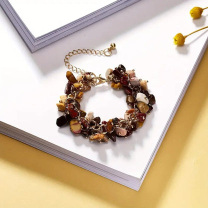 Autumn Acrylic Flower Charm Bracelet