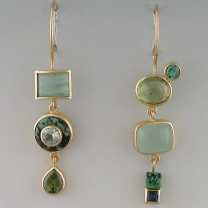 Emeralda™ | Women’s Vintage Green Dangle Earrings