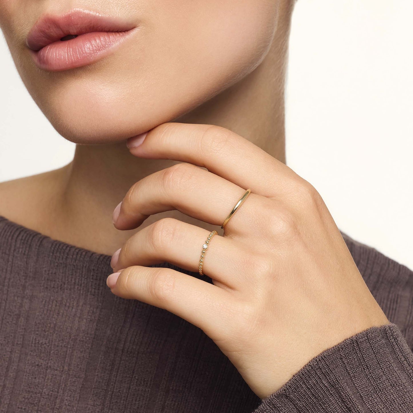 Slim Dome Ring | Gold