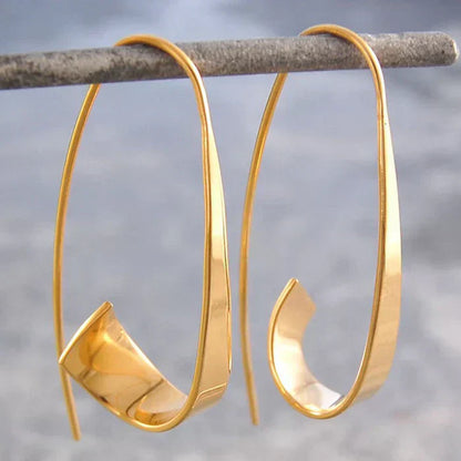 Vintage Spiral Earrings | Gold