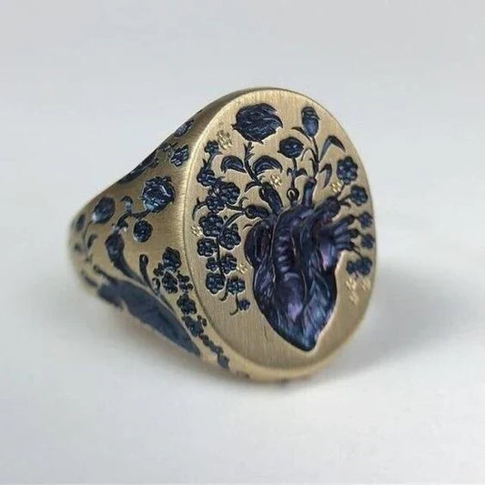 Royal Bloom Crest Ring | Gold